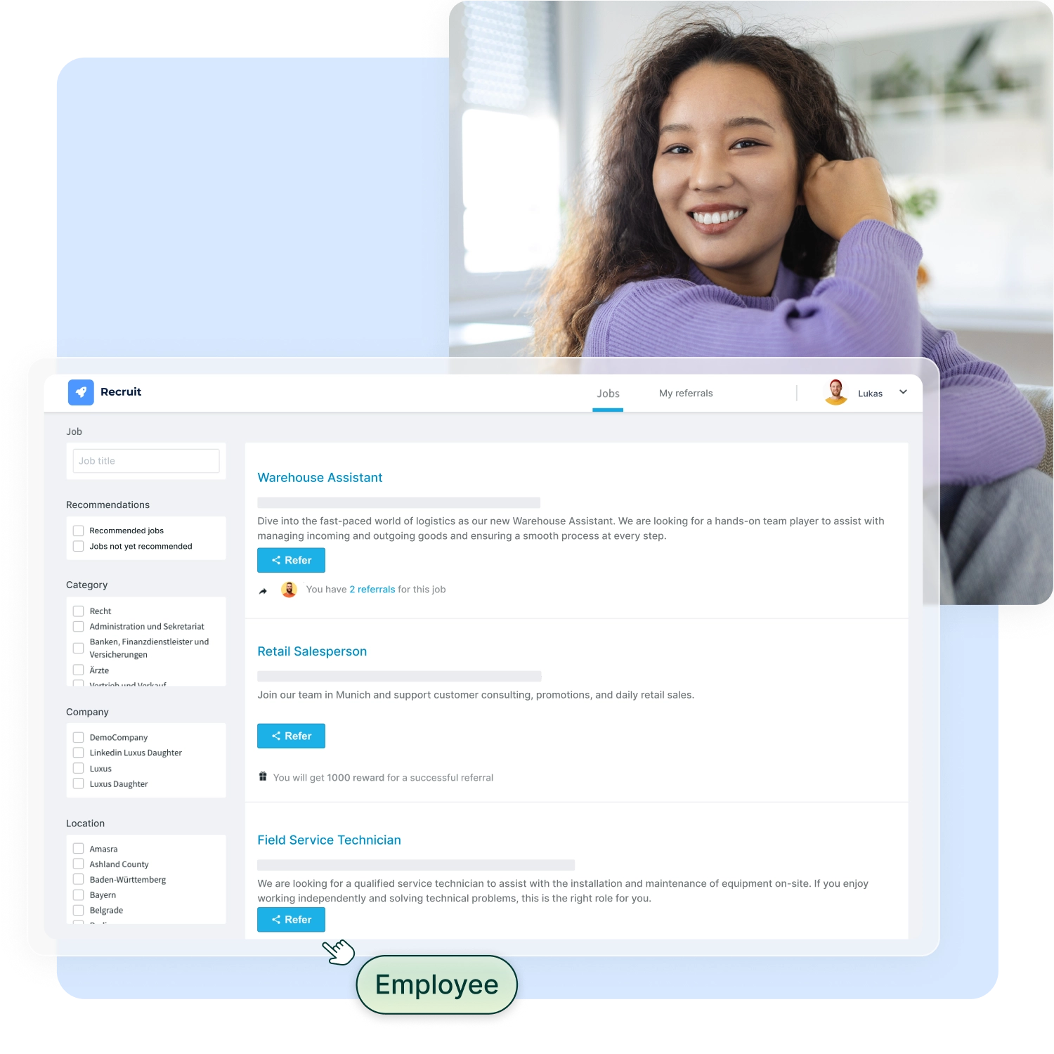 Employee referral program