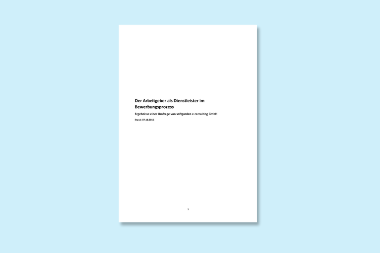 Arbeitgeber als Dienstleister im Bewerbungsprozess