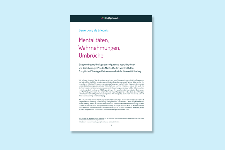 Bewerbung als Erlebnis