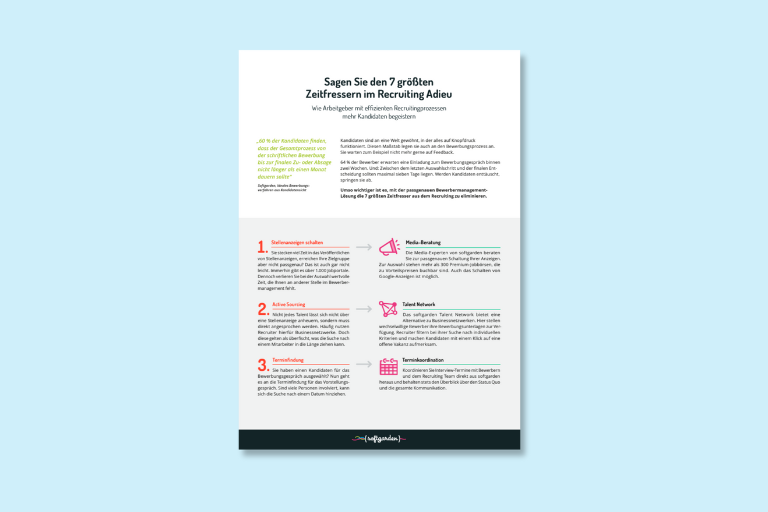 Sagen Sie den 7 größten Zeitfressern im Recruiting Adieu