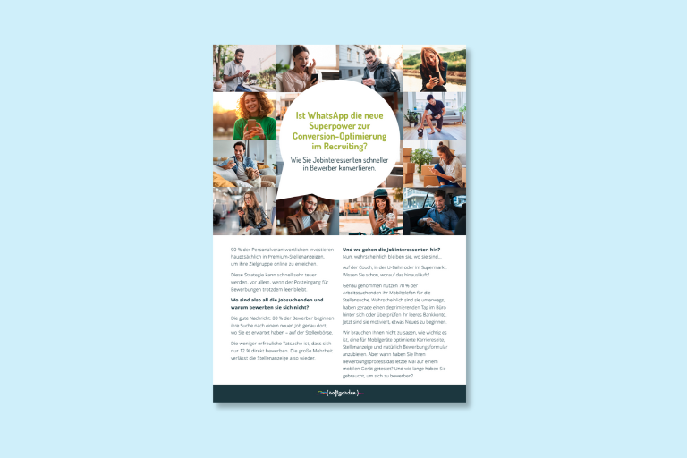 Recruiting per WhatsApp: die neue Superpower zur Conversion-Optimierung?