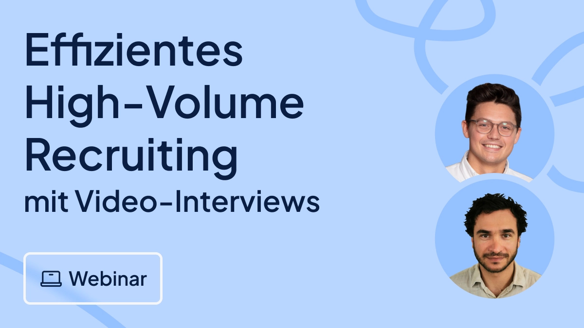 High-Volume Recruiting ohne Terminstress: