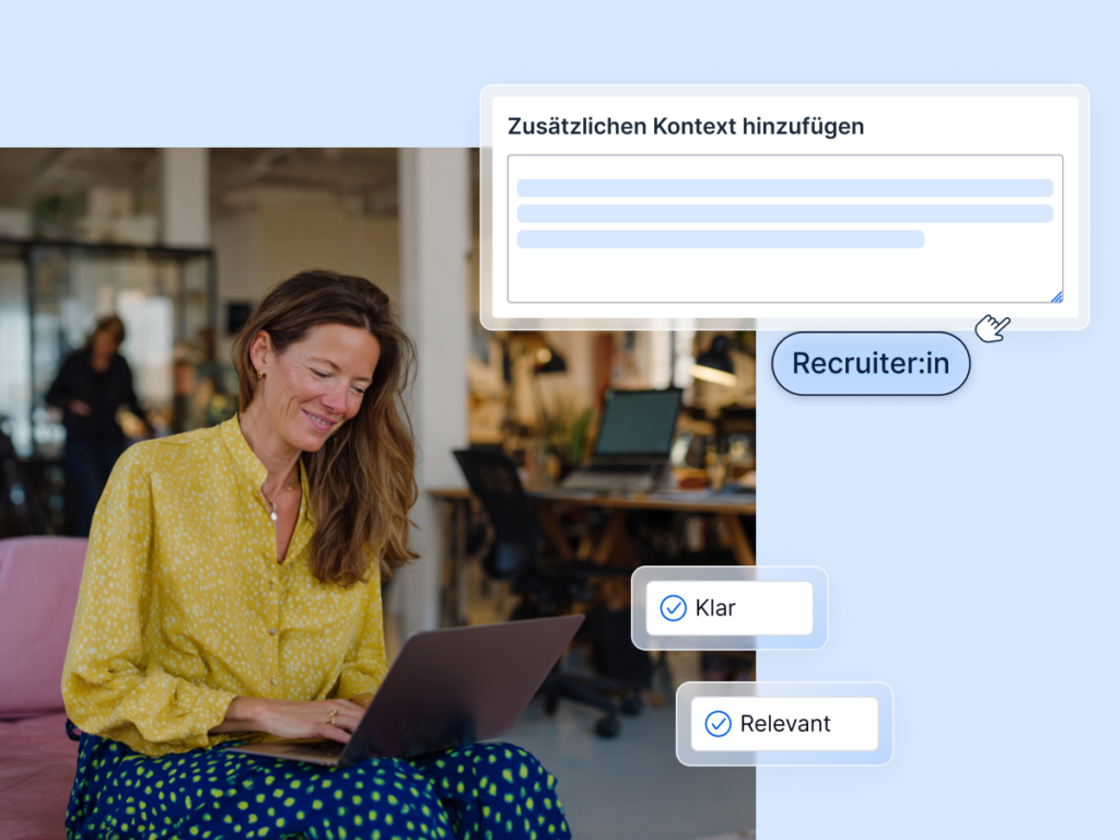 Das Bild zeigt die Funktion. dass KI zusätzlichen Kontext geben kann.