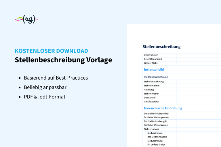 Vorschau der Stellenbeschreibung Vorlage