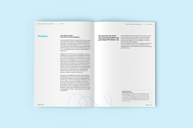Mockup von Seite 3–4 der Studie.